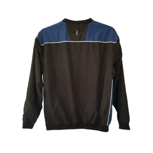 Vintage PGA TOUR Mens Golf Windbreaker Jacket Size Medium Pullover Pocket Logo. - Picture 2 of 9